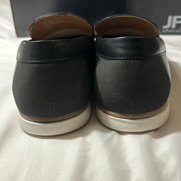 JF J-Ferrar Men’s Black Slip-on Dress Shoes size 8, New - Picture 8 of 8